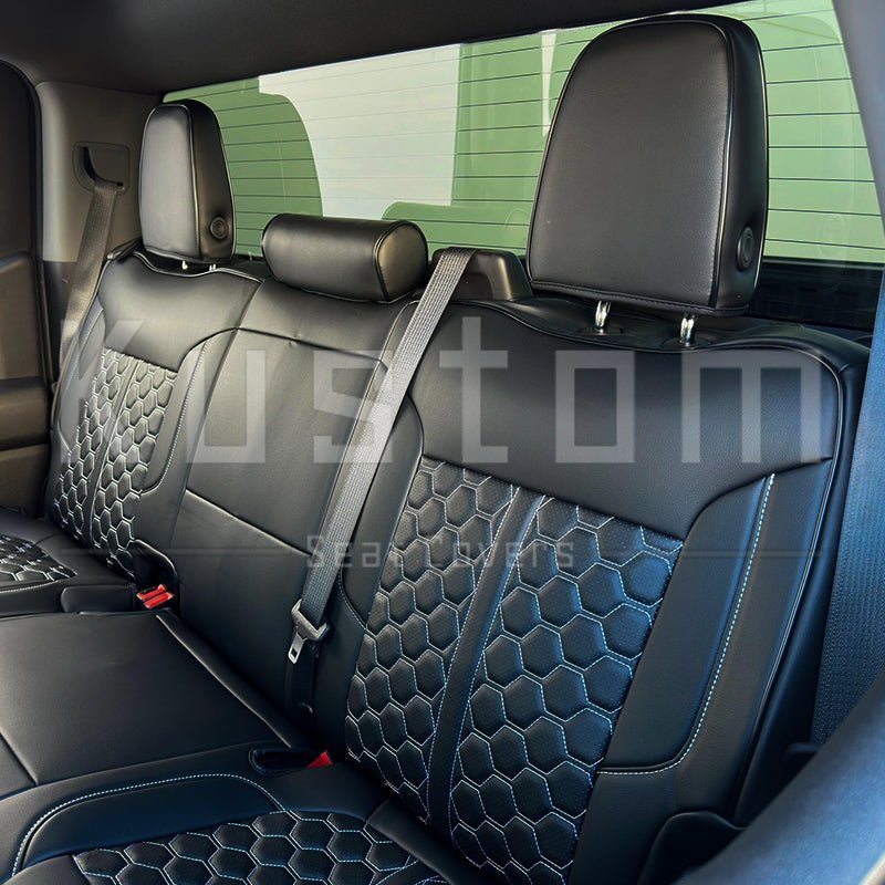 2019-up-chevrolet-silverado-custom-leather-interior-seat-coversCrew Cab | Double Cab W/ Front Middle Jump Seat